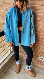 Light Blue Long Sleeve Denim Shirt