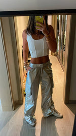 Silver Girl Metallic Cargo