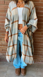 Plaid Flannel Shawl Cardi