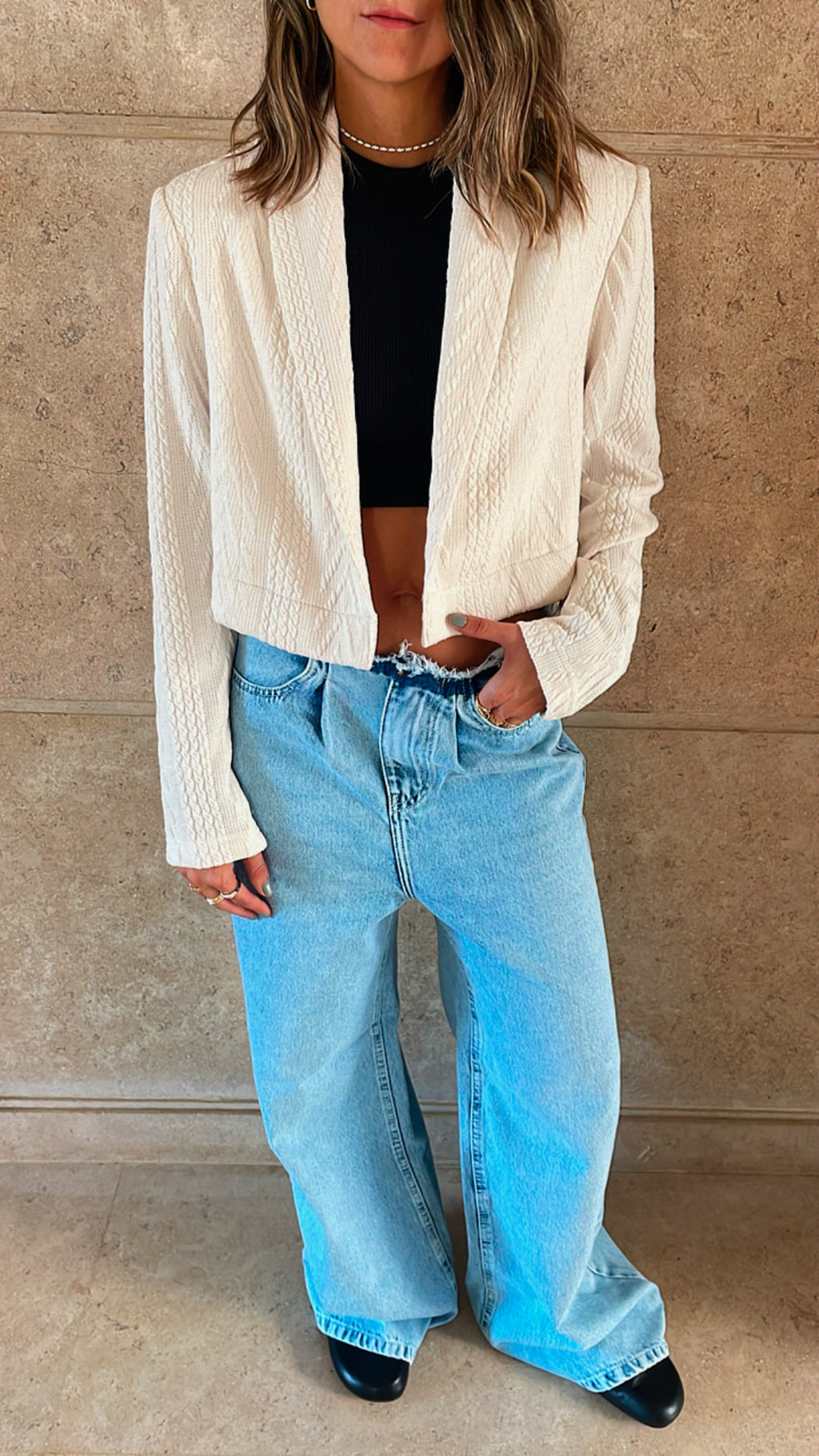 White Braided Jacket