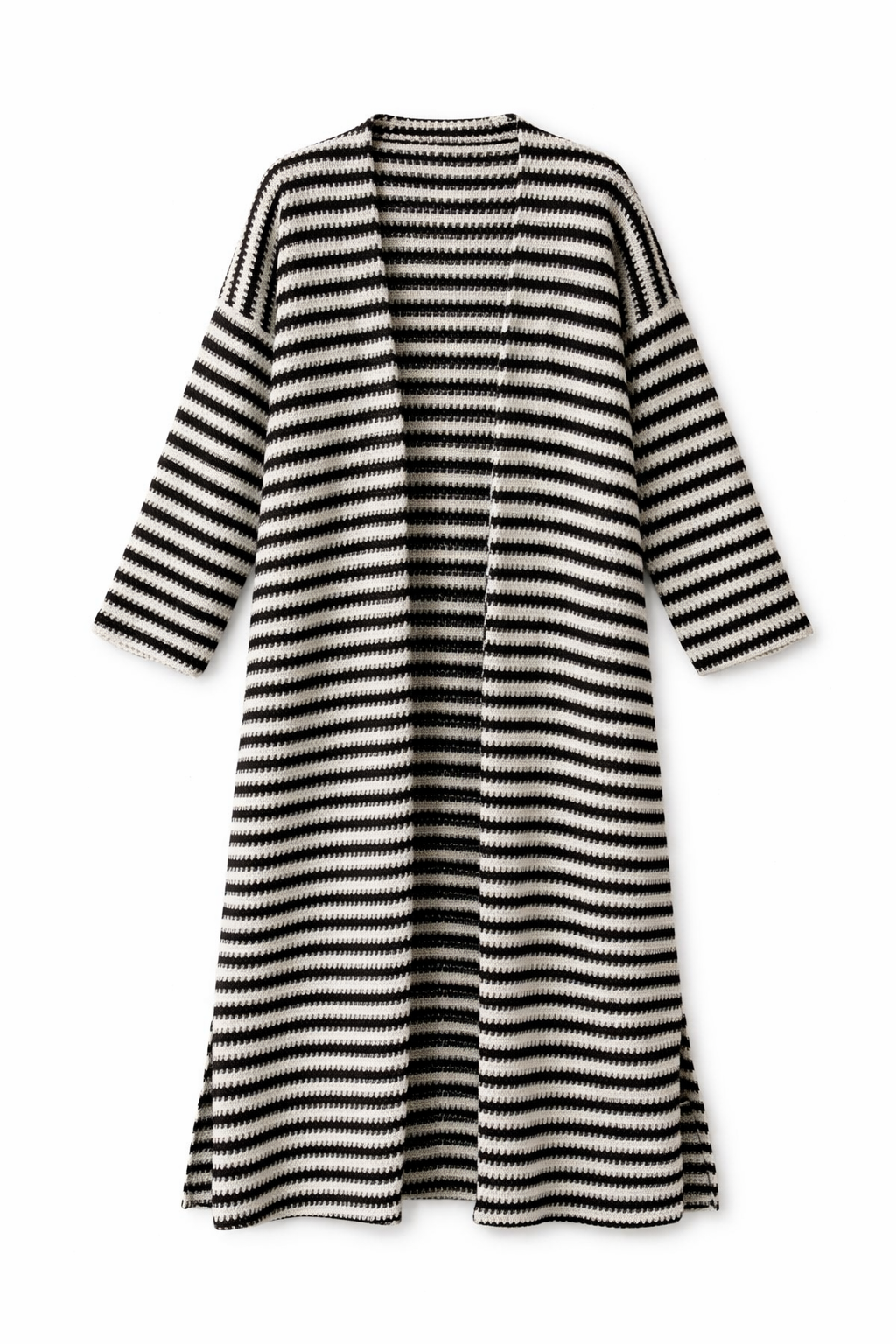 Black Refined Line Cardigan