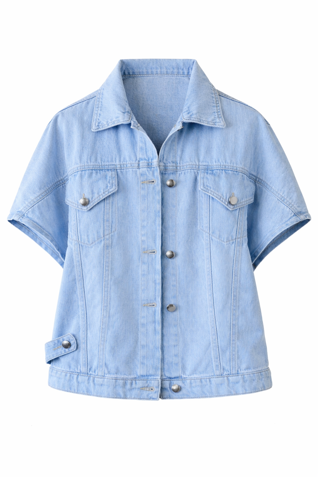 Light Blue Frillu Icon Denim Vest