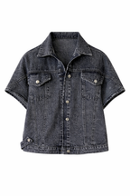 Grey Frillu Icon Denim Vest