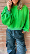 Green Exaggerated Hoodie