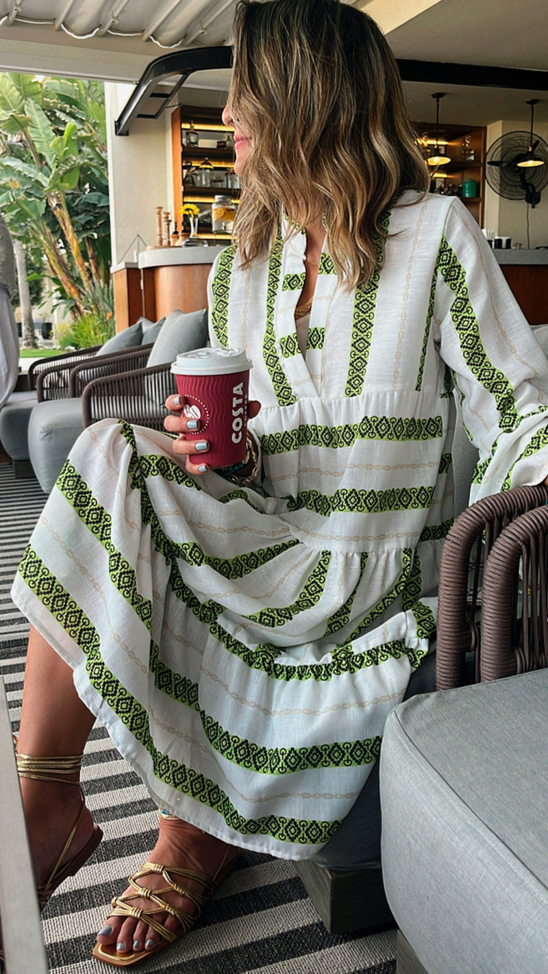 Green Pool Day Mini Dress