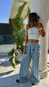 Blue Fisherman Pants