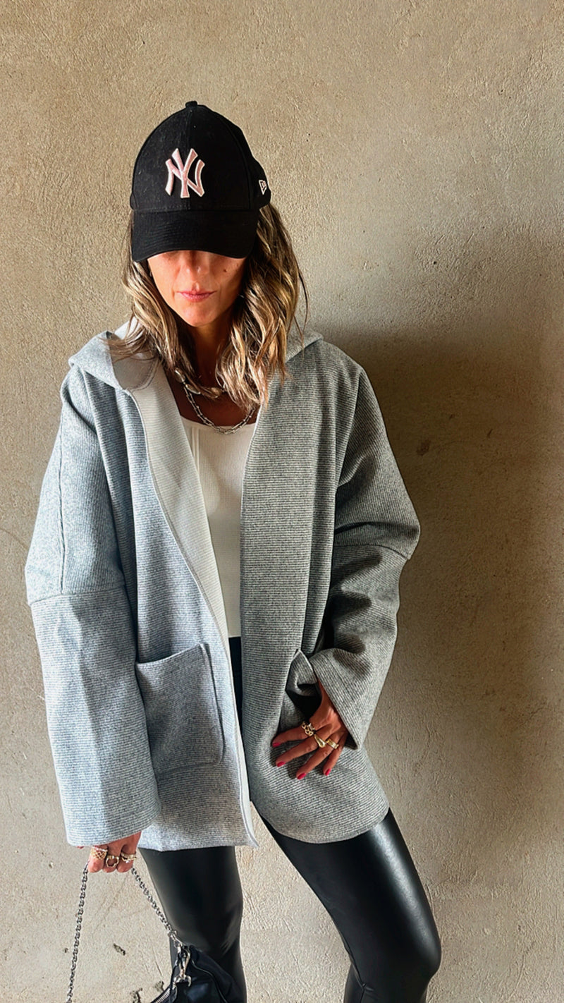 Grey Chilly Day Duster