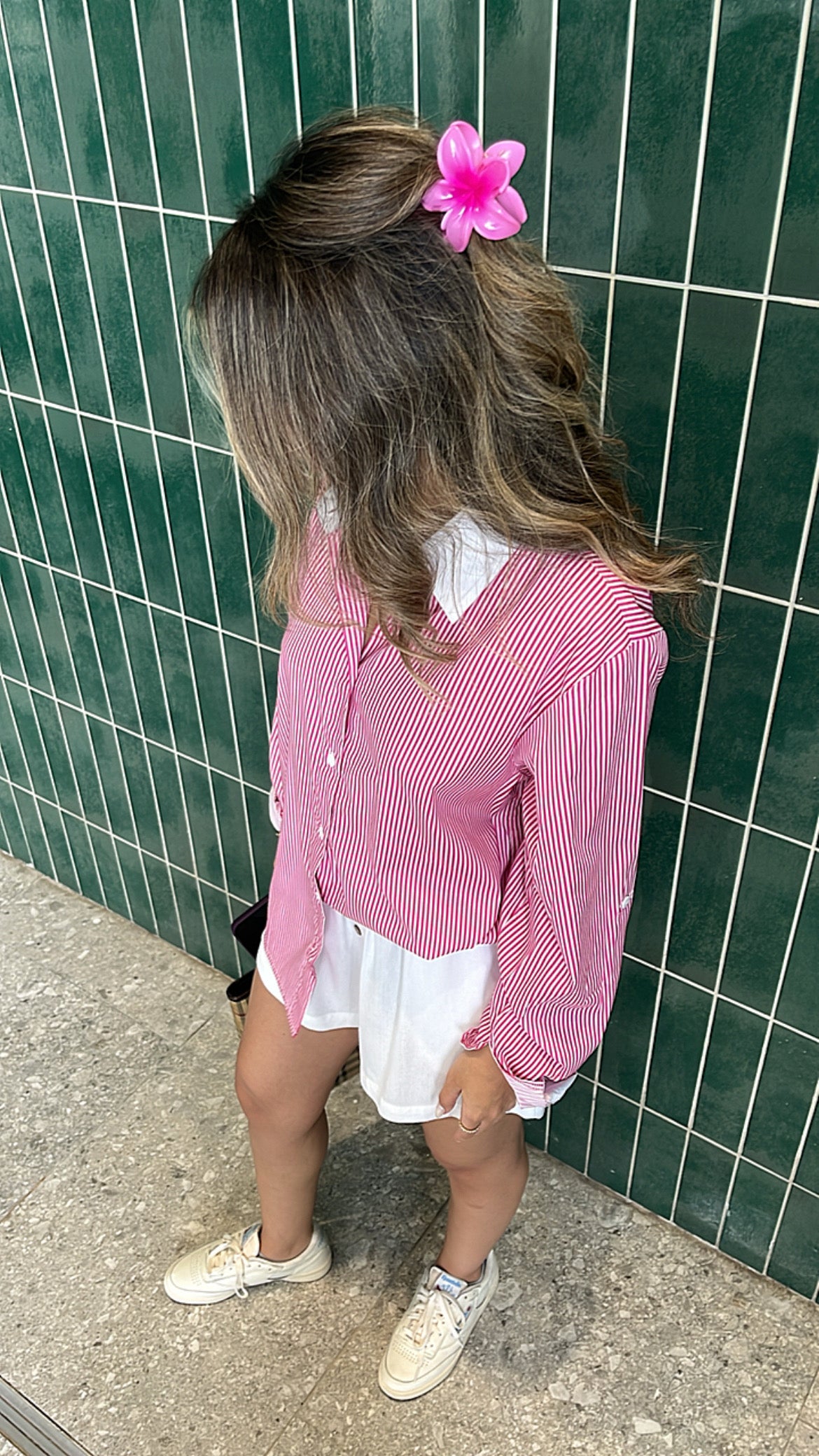 Dark Pink All Lined Up Shirt