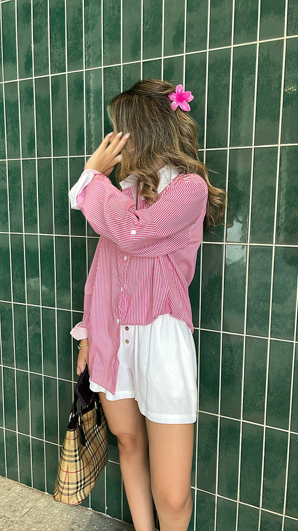 Dark Pink All Lined Up Shirt