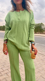 Green Braided Set