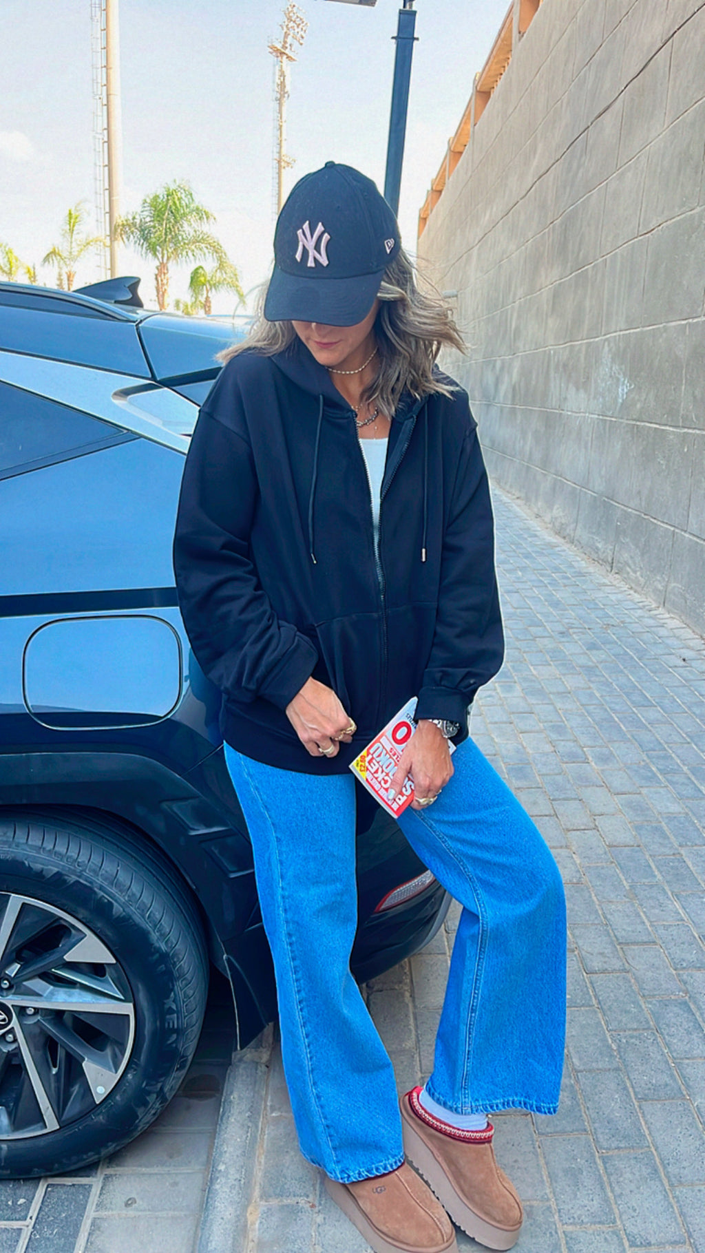 The Black Zip Up Hoodie