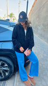 The Black Zip Up Hoodie