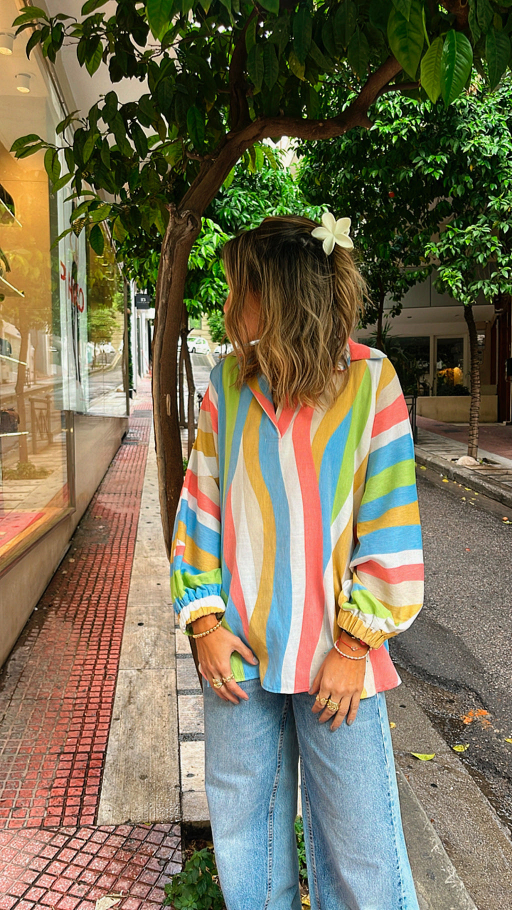 Multicolor Bubbly Shirt