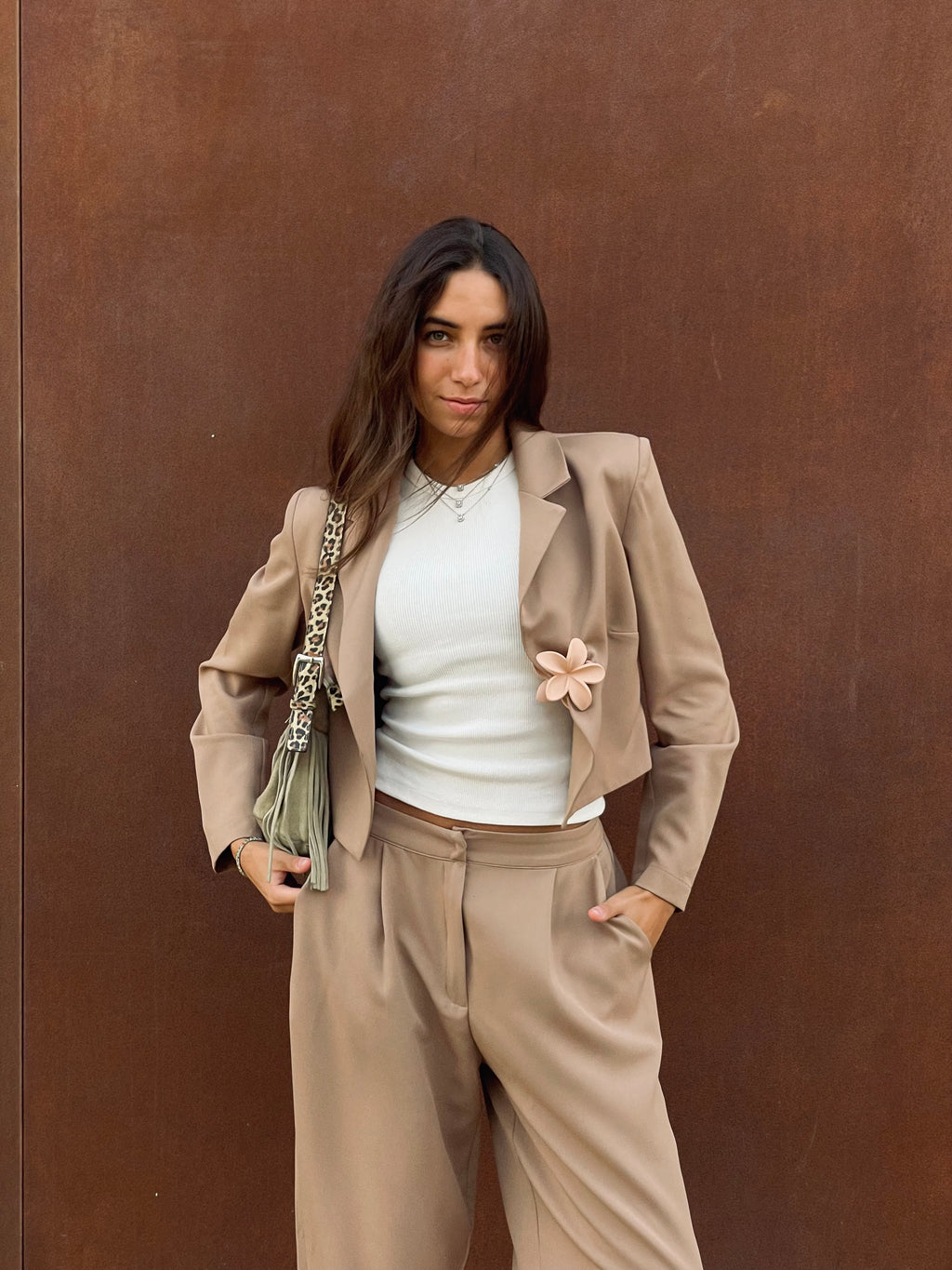 Cafe She’s a Boss Cropped Blazer