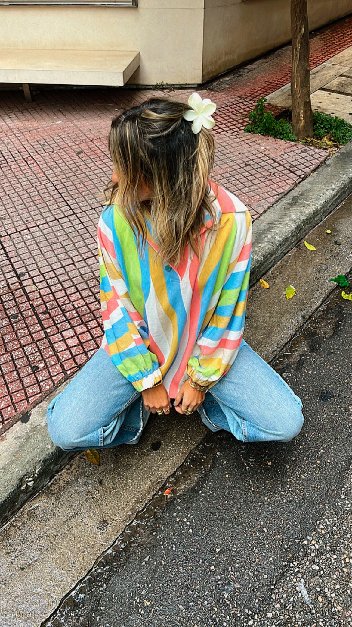 Multicolor Bubbly Shirt
