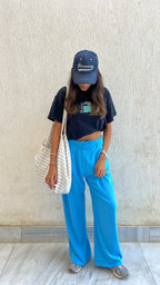 Baby Blue Soft Suit Pants