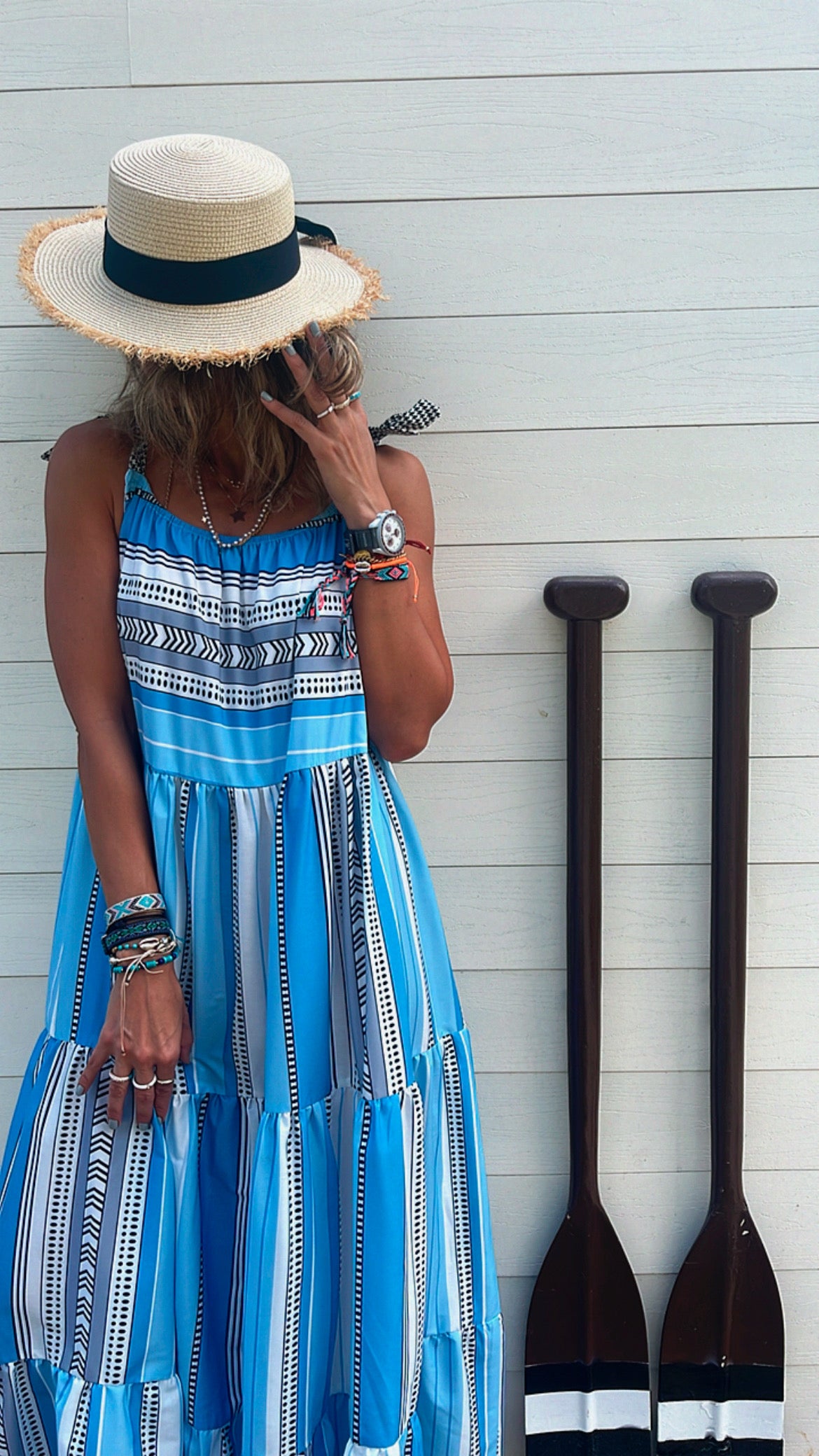 Blues Away Strapped Dress