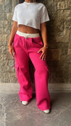 Fuchsia Day Off Pocket Sweat Pants