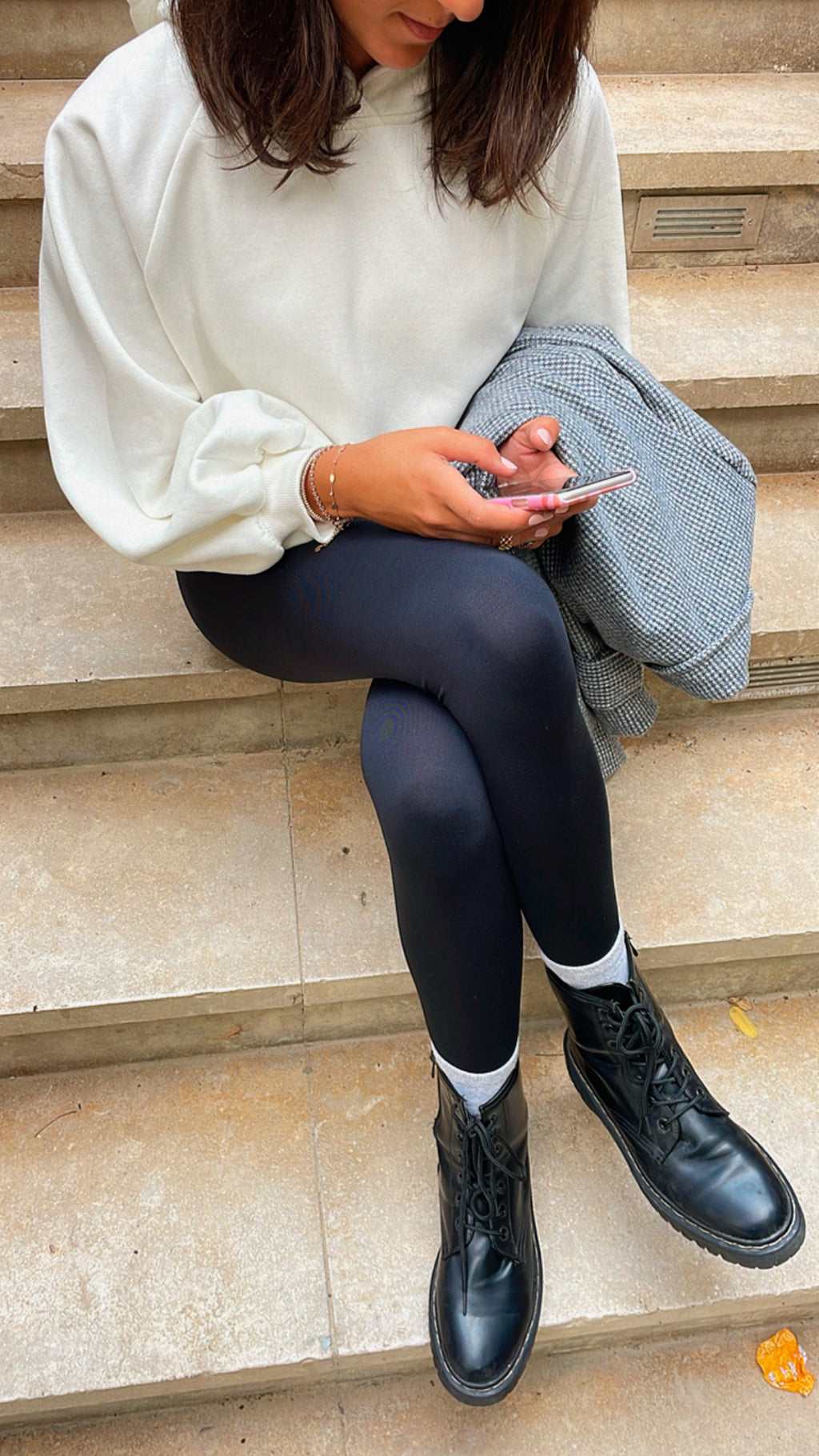 White Exaggerated Hoodie