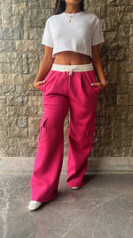 Fuchsia Day Off Pocket Sweat Pants