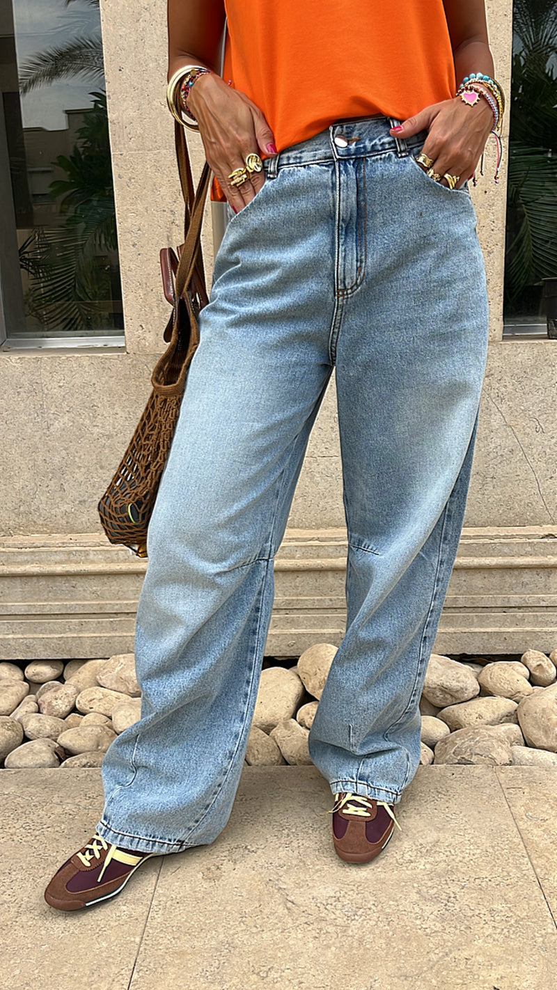 PREORDER Light Blue Balloon Jeans