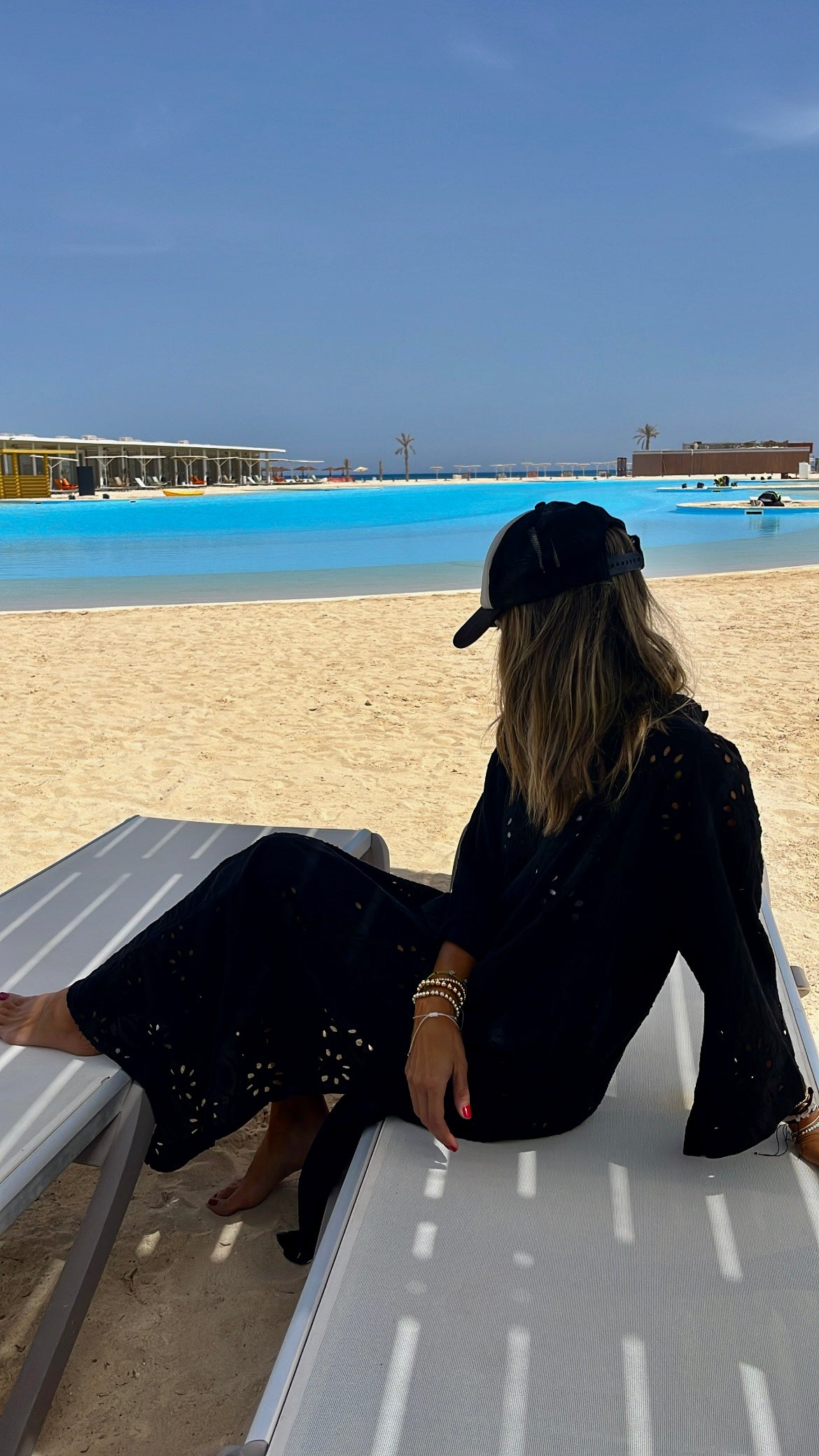 Black Anglaise Me Beach Coverup