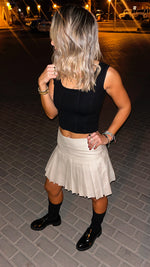 Beige School Girl Skirt