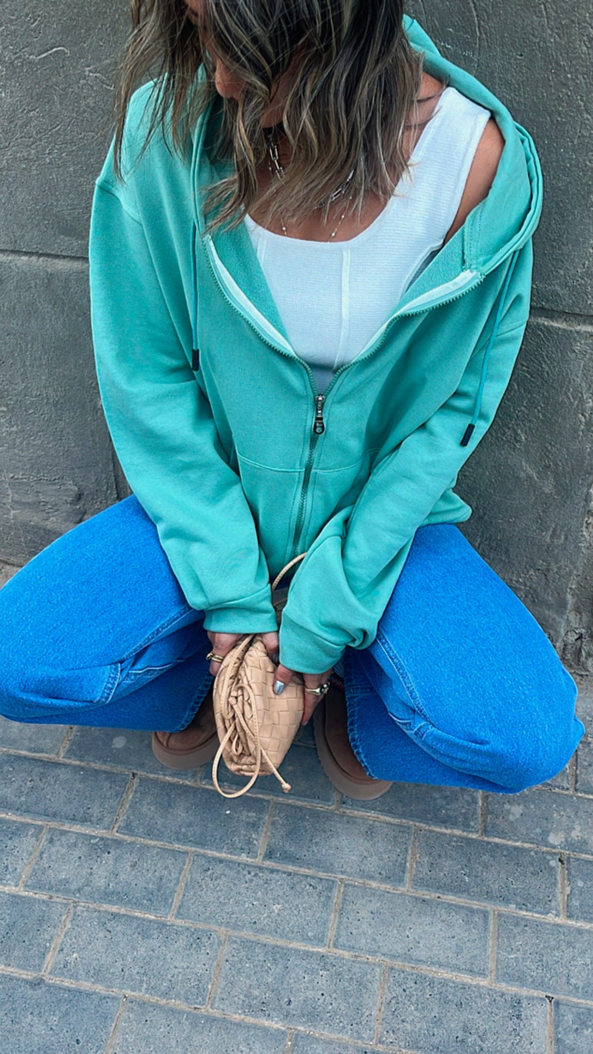 The Mint Zip Up Hoodie