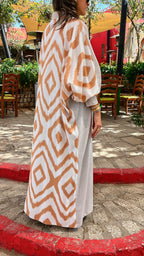 Beige Its All In The Back Kimono