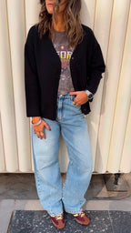 Black Everyday Light Knit Cardigan