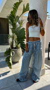 Blue Fisherman Pants