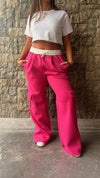 Fuchsia Day Off Pocket Sweat Pants