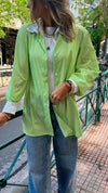 Green All Lined Up Shirt