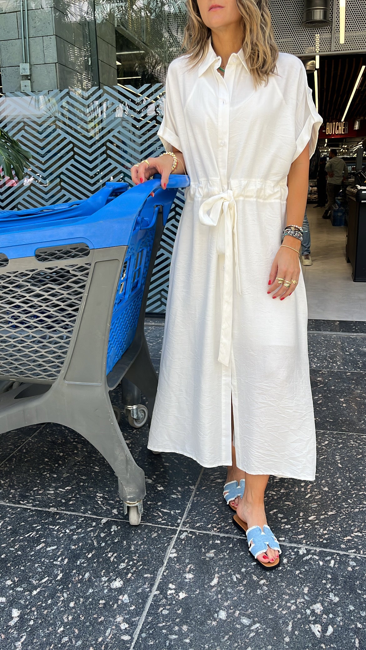 White Knot City Dress