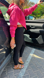 Fuchsia V Cropped Jacket
