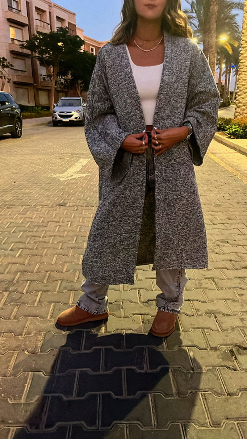 Dark Grey Cozy Cardi