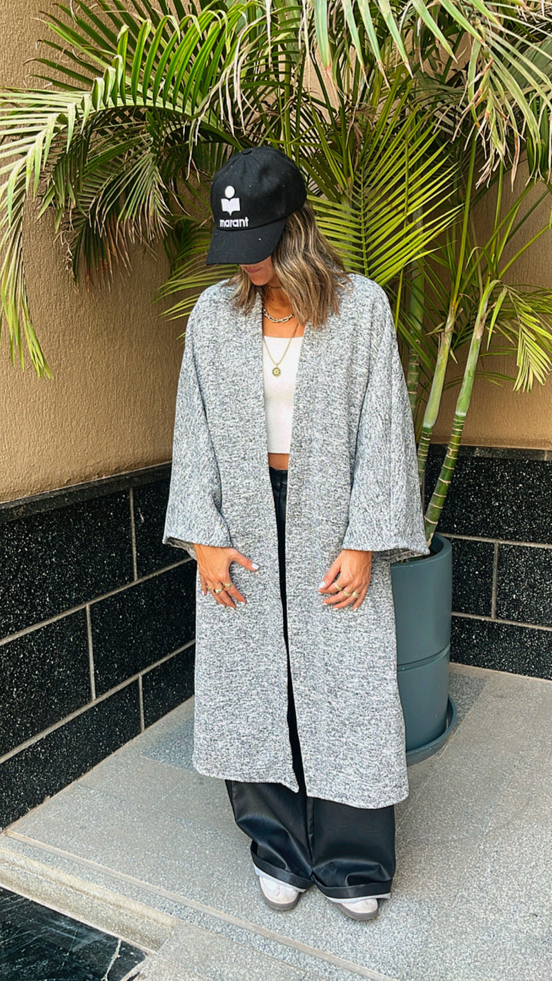 Dark Grey Cozy Cardi
