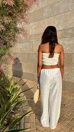 White Bohemian Girly Pants