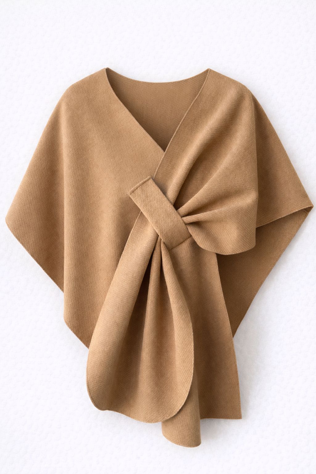 Camel Relaxed Cape Poncho