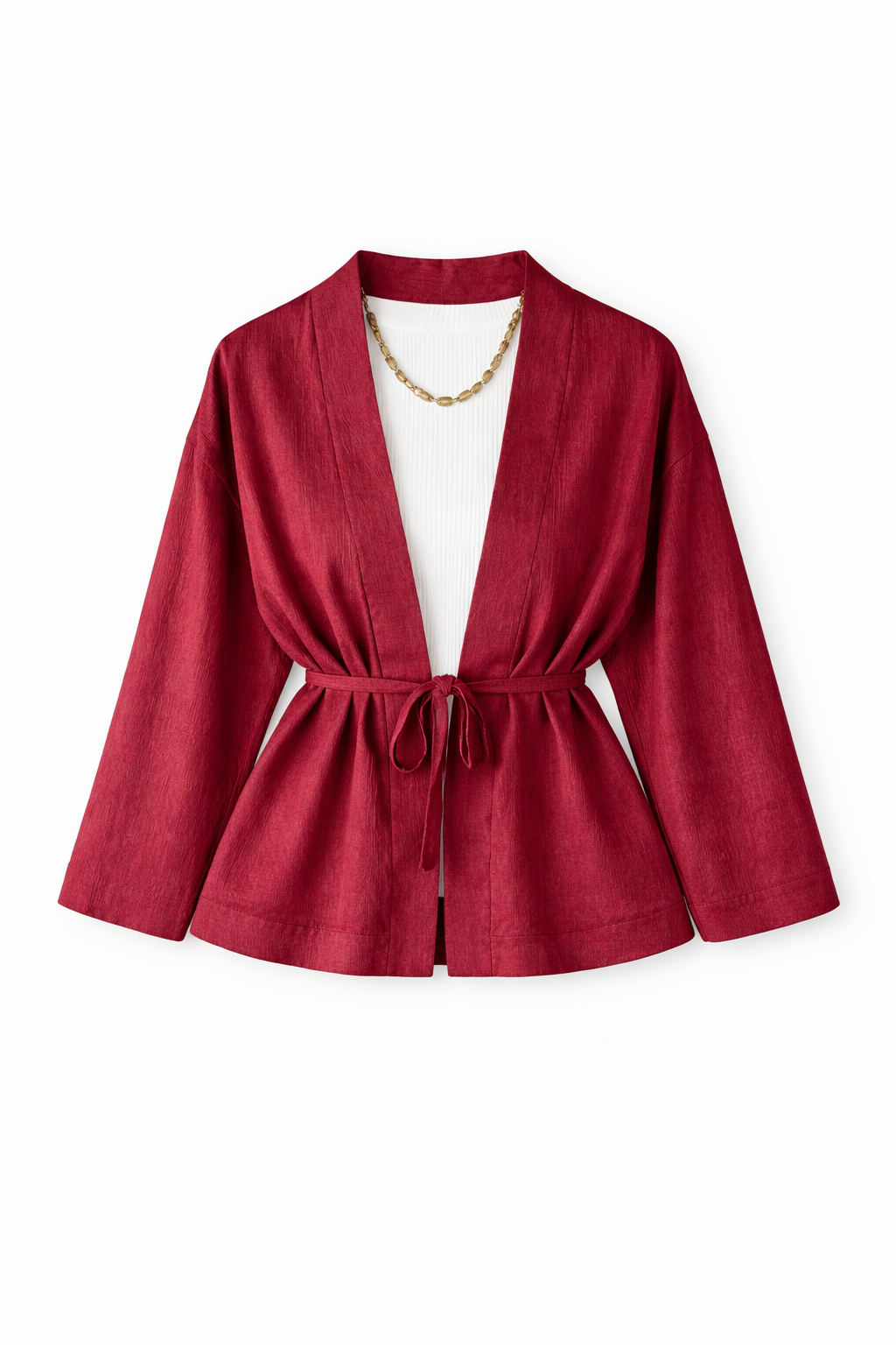 Burgundy Golden Hour Kimono