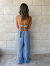 Golden Blue Edge Pants