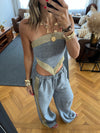 Golden Grey Edge Pants