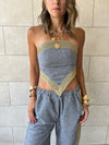 Golden Grey Edge Bandeau
