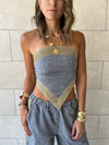 Golden Grey Edge Bandeau
