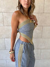 Golden Grey Edge Bandeau