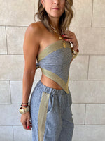 Golden Grey Edge Bandeau