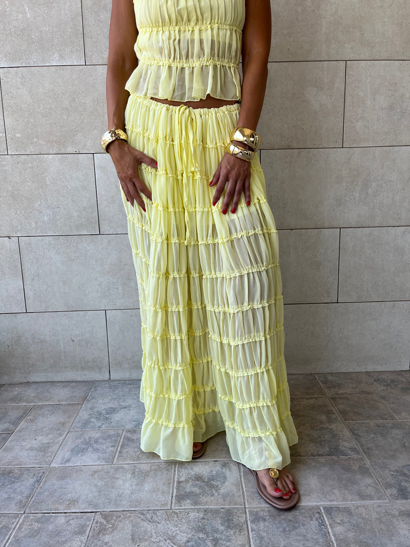 Yellow Crinkle Set