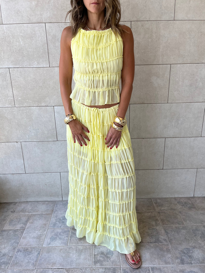 Yellow Crinkle Set