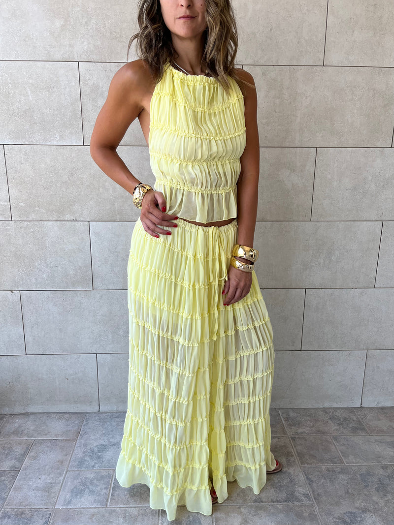Yellow Crinkle Set