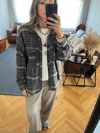 Cafe Plaid Flannel Shirt